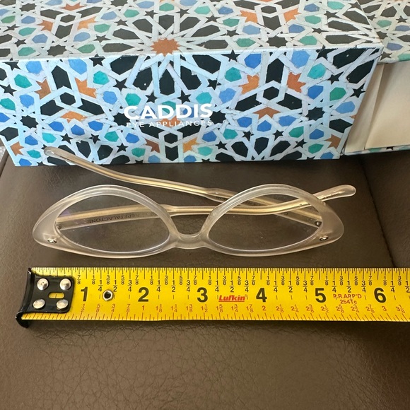 New Awesome Arty Caddis Cat-Eye Glasses in Clear - Picture 2 of 6